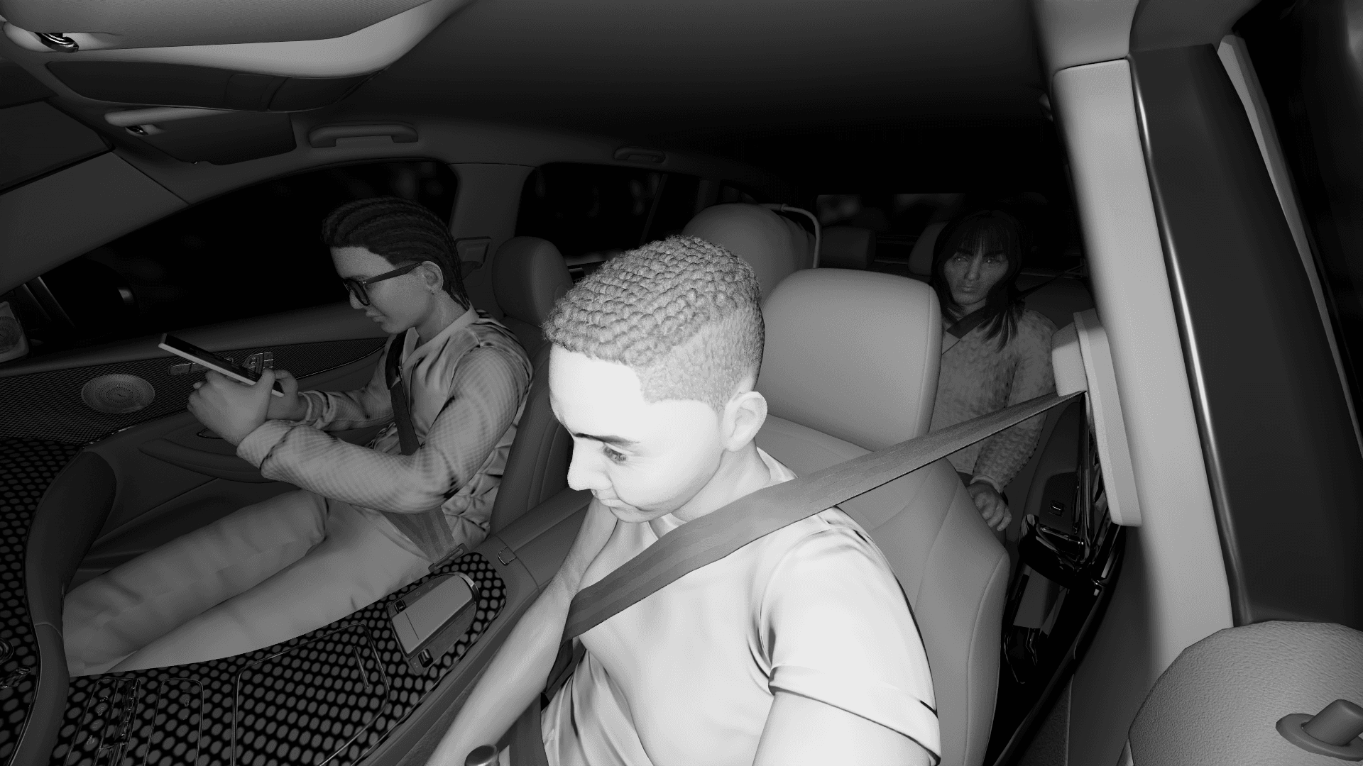 NIR synthetic data for Driver Monitoring System