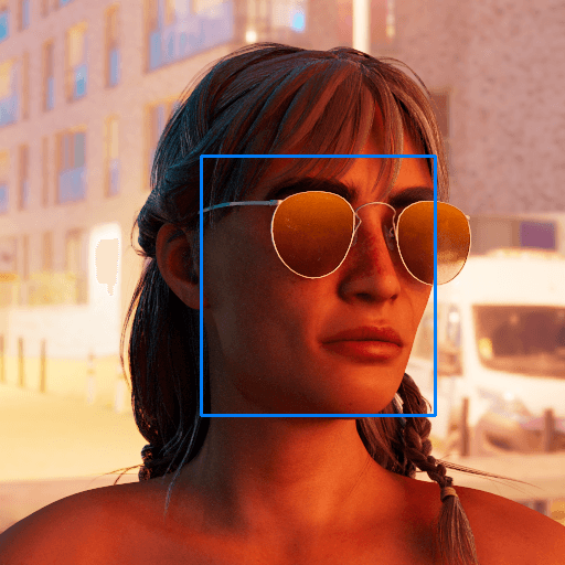 Facial detection with eyewear
